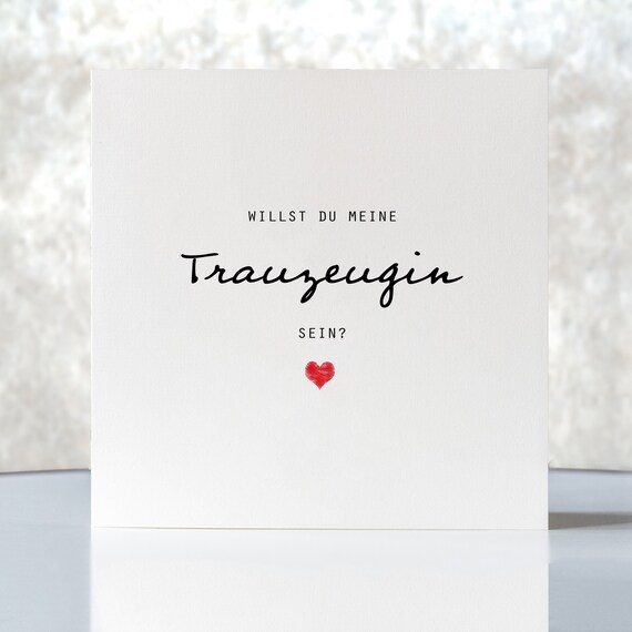 Karte Willst du meine Trauzeugin sein Hochzeit Etsy