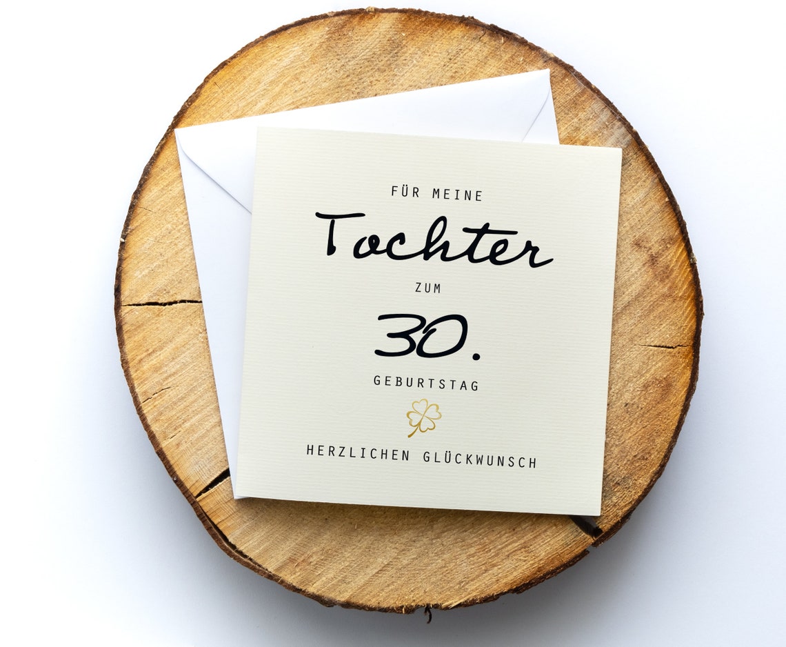 Persönliches Geschenk Für Tochter Zum 30 Geburtstag www.etsy.com
