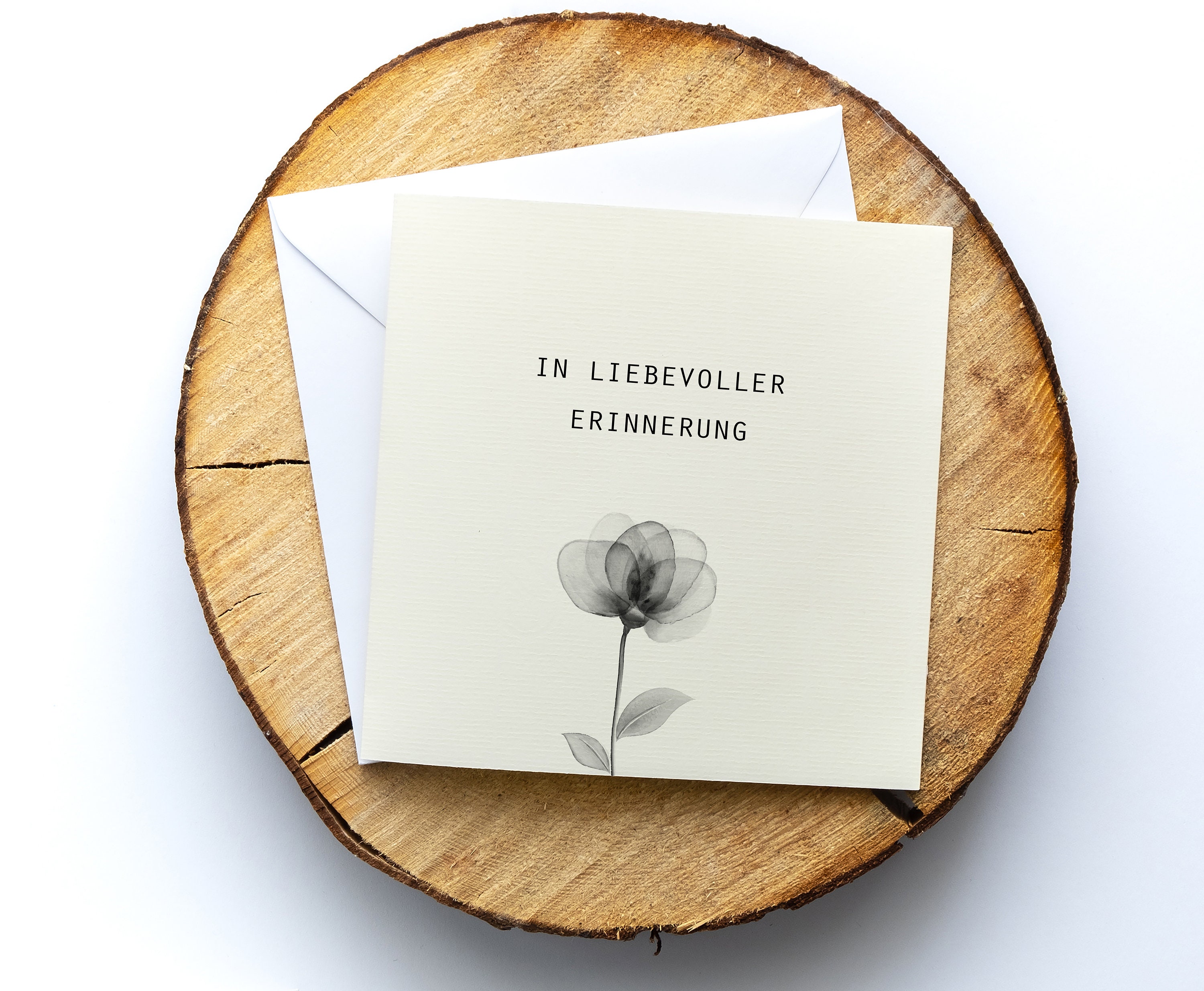 Carte de deuil avec enveloppe vert blanc , cartes de condoléances, cartes  de sympathie, carte de vœux de deuil, cadeau de deuil, carte de deuil, carte  de condoléances -  France