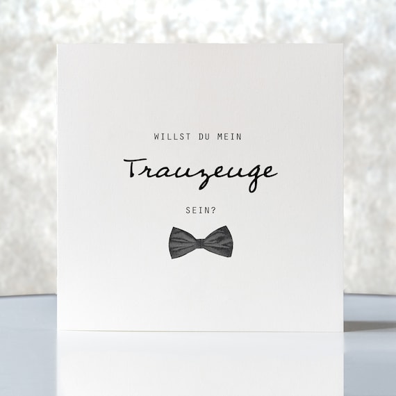 Karte Willst du mein Trauzeuge sein Hochzeit Etsy