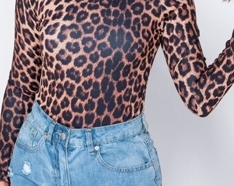 GodeyesMen Leopard Turtle Neck Trim-Fit Cozy Pullover Printed Tops Sweaters GodeyesMen Leopard Turtle Neck Trim-Fit Cozy Pullover Printed Tops Sweaters