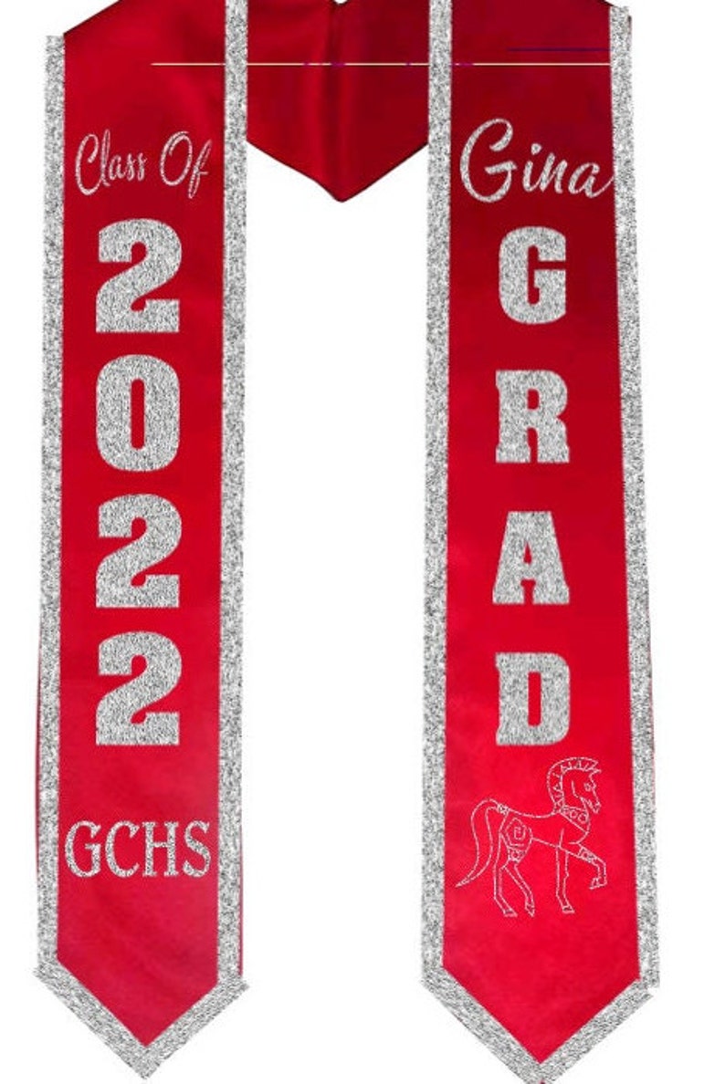 Customized Graduation Stole High School College Etsy