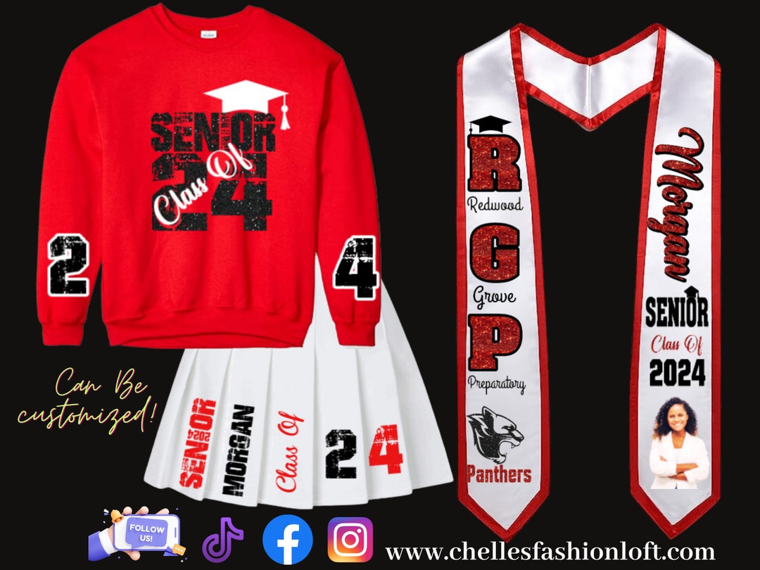 Personalized Seniorgraduation 2024 Skirt Set Graduation Giftgraduation