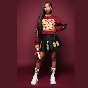 Senior 2026 Skirt Set - Custom Graduation Outfit for Senior Pictures, & Grad Night