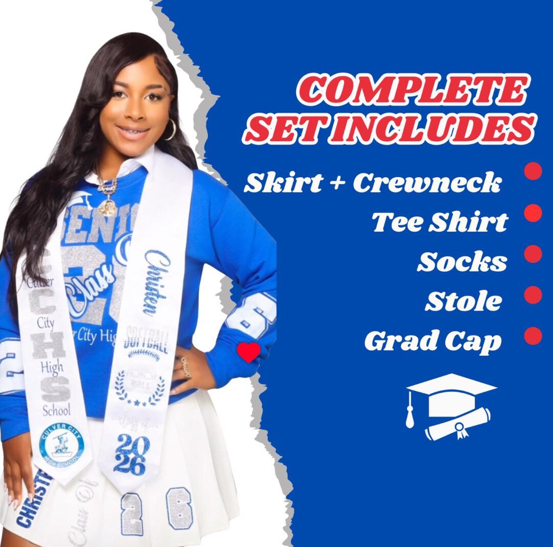 Personalized Senior|graduation 2026 Skirt| Set| Graduation Gift