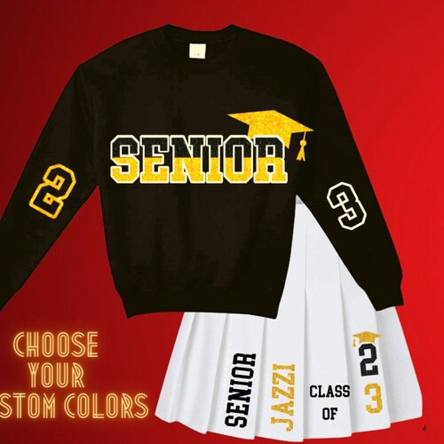 Personalized 2023 Skirt Set Graduation Etsy