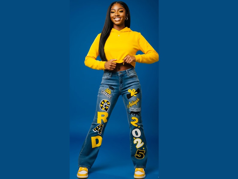 Custom Senior Jeans | Class of 2026 image 1