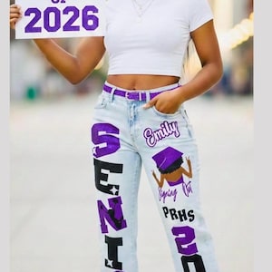 Custom Senior Jeans | Class of 2026 image 3