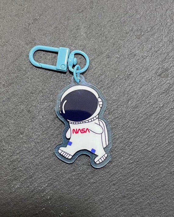 Cartoon Astronaut Acrylic Keychain
