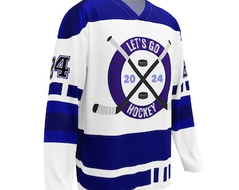 Let’s Go Hockey Customizable Recycled Hockey Style Jersey