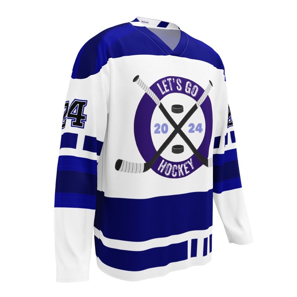 Let’s Go Hockey Customizable Recycled Hockey Style Jersey