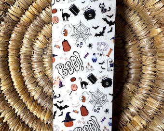 Bookish Halloween Pattern Bookmark