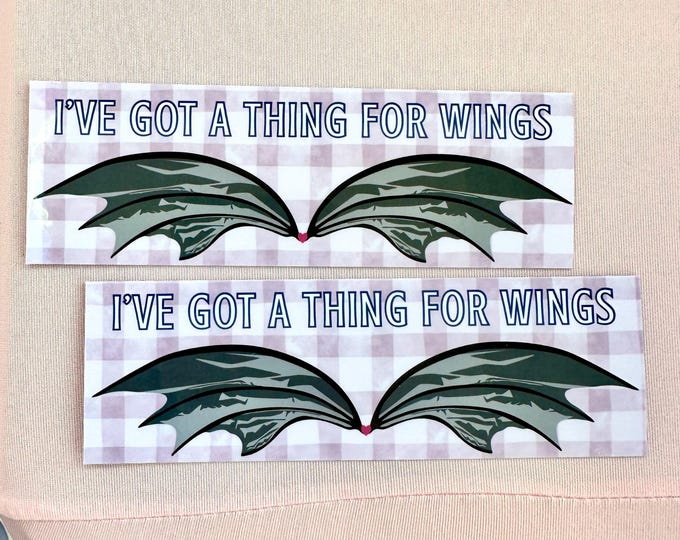 Featured listing image: I've Got A Thing For Wings Bookmark