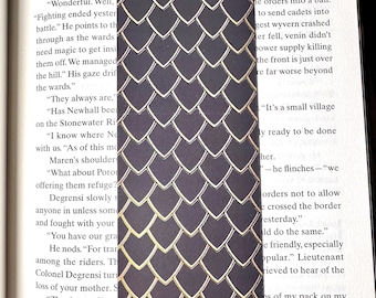 Dragon Scale Raised Gold Foil Bookmarks