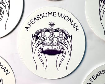 A Fearsome Woman Crown Sticker
