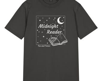 Midnight Read Unisex Vintage Style T-Shirt