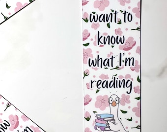 You Don’t Want to Know What I’m Reading Bookmarks