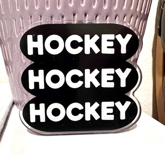Hockey hockey hockey jumbo hair clip