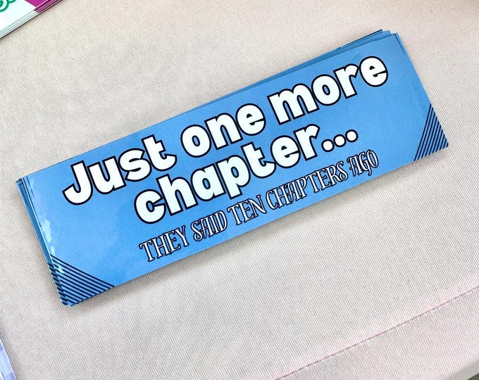 Featured listing image: Just One More Chapter Bookmark