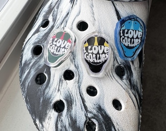I Love Goalies Hockey shoe charm