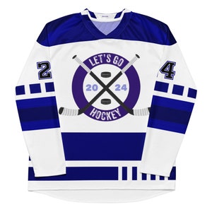 Let’s Go Hockey Customizable Recycled Hockey Style Jersey