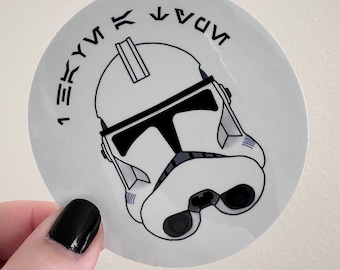 Trooper “I have a type” Round Glossy Stickers