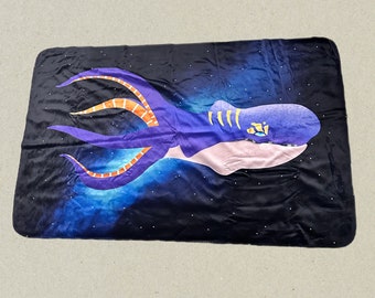 Space Whale Sherpa Blanket