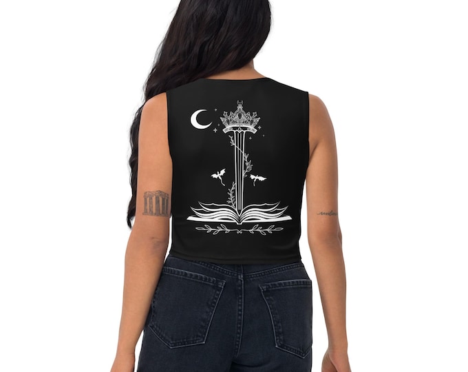 Featured listing image: Fantasy Book Crop Top