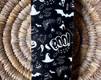 Halloween Motif Black and White Bookmark