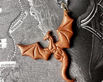 Flying Copper Dragon Kindle/Phone/USB-C Plug Charm
