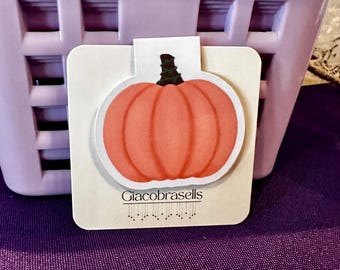 Pumpkin Magnetic Bookmark
