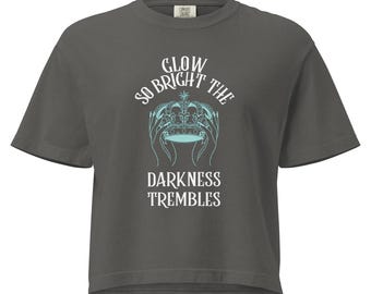 Glow So Bright Everflame Women’s heavyweight boxy tee