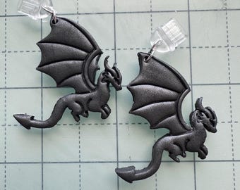 Silber Muted Metallic Dragon Anhänger für Kindle/Handy/USB-C Stecker
