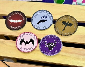 Fantasy Book Club Merit Badge Stickers