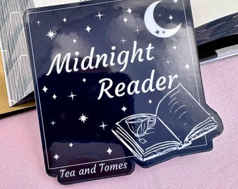 Midnight Reader Tea and Tomes Sticker