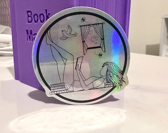 The Reader Holographic Sticker