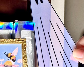 Pink Cowboy Ghostie Transparent Bookmark