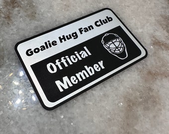 Goalie Hug Fan Club Matte Matallic Sticker