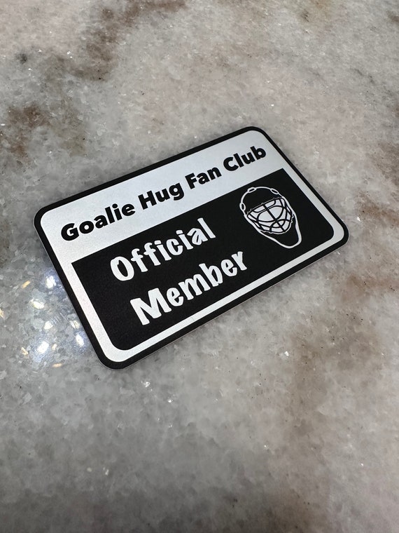 Goalie Hug Fan Club Matte Matallic Sticker