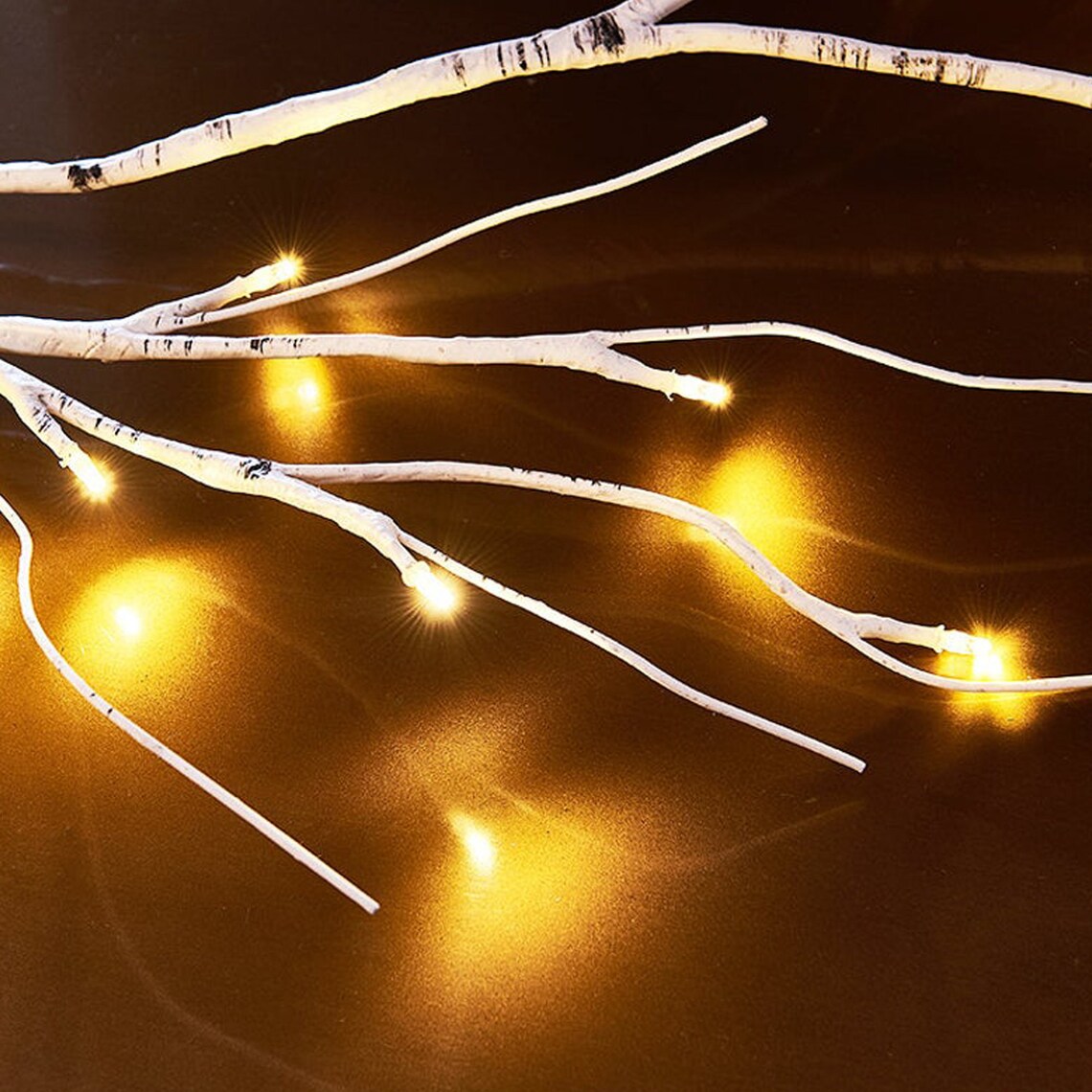 Birch Garland Lights 6FT 48 LED Battery Operated Lighted Etsy