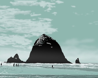 Cannon Beach, Oregon - Haystack Rock