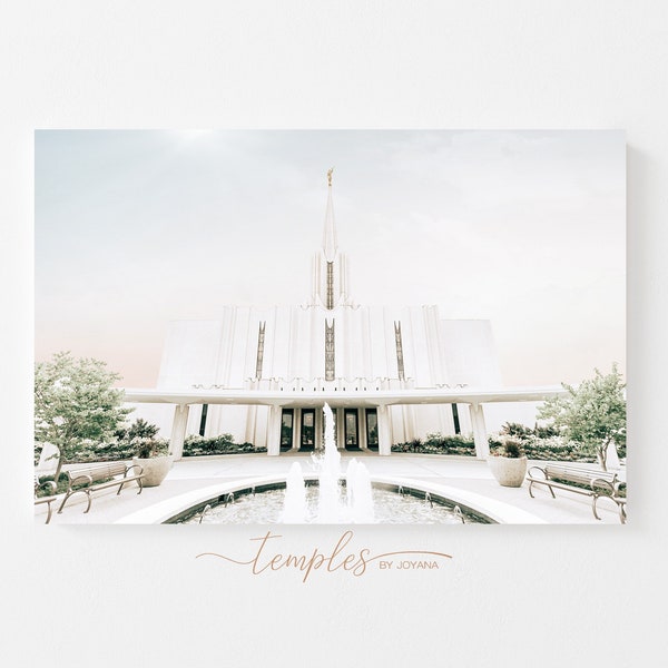 Jordan River temple, lds digital image, South Jordan, lds modern art, modern UT temple art, Jordan River temple photo, ut temple print