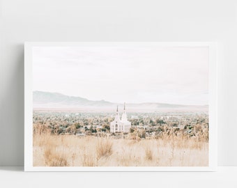 Layton temple, digital image, Layton Utah, lds print, lds home decor, UT temple, missionary gift, Layton temple art