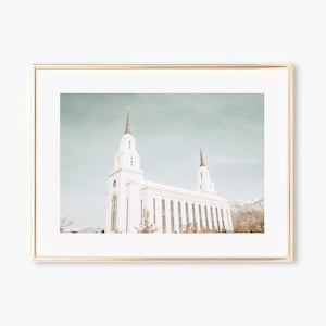 Layton temple photo, digital image, Layton Utah, lds print, lds home decor, UT temple, missionary gift, Layton temple art