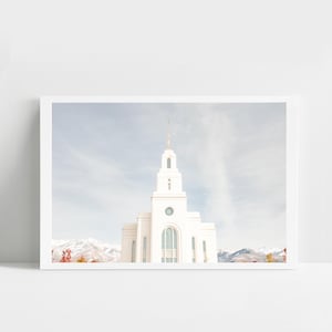 Layton temple image, digital photo, Layton Utah, lds print, lds home decor, UT temple, missionary gift, Layton temple art