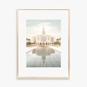 Red Cliffs UT temple, digital image, Red Cliffs temple, Utah temple, Red Cliffs art, utah temple picture, LDS wedding, lds temple print