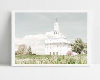 Nauvoo, Illinois LDS temple, digital image, artistic, lds wedding gift, lds wall art, lds printable, temple photo, Nauvoo temple, Illinois