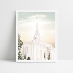 Ogden Utah LDS Temple, digital print, sunset, lds temple art, lds home, lds wedding, temple, temple photo, ogden temple, UT temple, lds gift