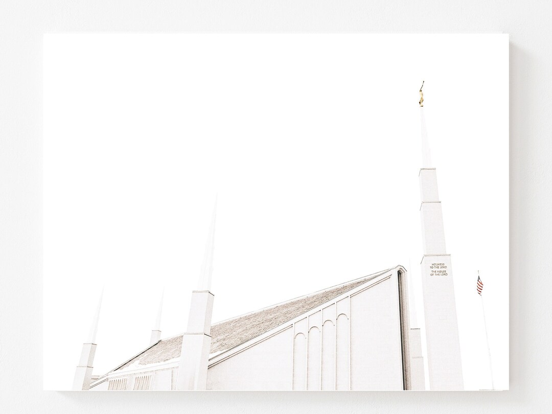 Boise Idaho LDS Temple | Digital Print | Minimalist Decor, White Temple ...