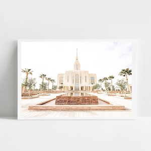 Red Cliffs temple art, digital image, Red Cliffs temple, Utah temple, Red Cliffs art, utah temple picture, lds home, lds temple print